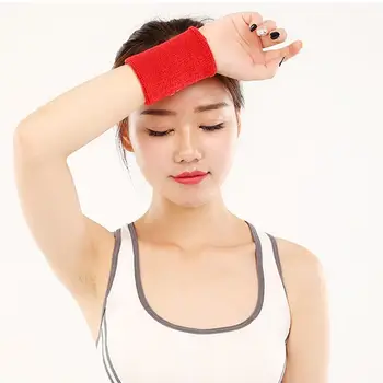 

Wristband Sport Bracer Sweatband Hand Band Sweat Wrist Support Brace Protect Wraps Guards For Gym Volleyball Basketball