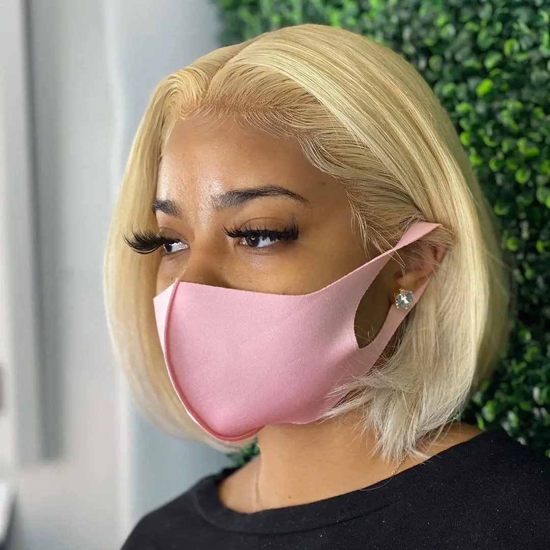 

Honey Blonde Lace Front Wigs Bob Wig Lace Front Human Hair Wigs For Women Hd Transparent Straight Short Bob 613 Lace Frontal Wig