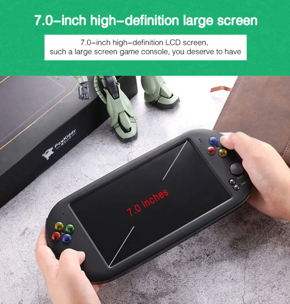 X16 портативная игровая консоль 7,0 дюймов 16 Гб портативные встроенные 4200 Игры Поддержка загрузки игры progress save