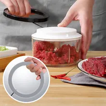 550ml Household hand-crushed Garlic Minced Manual Food Cutter Processor for Fruit Vegetables Meat Grinder Slicers Kitchen Tool penghui multi function household manual food processor meat grinder white orange