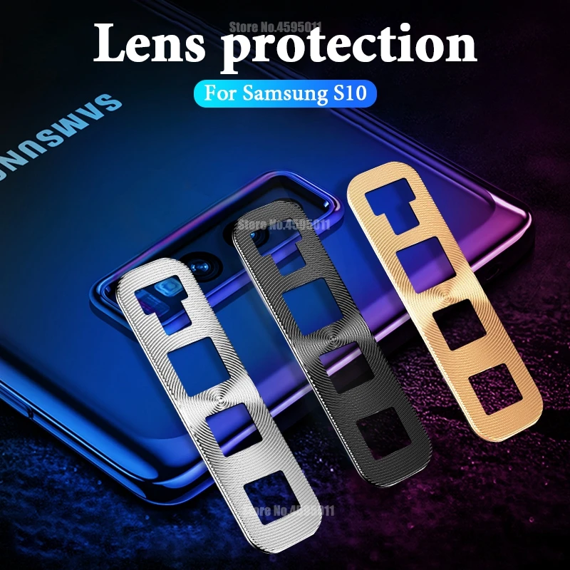 Защитное кольцо для объектива камеры Samsung Galaxy S10e S10 Plus металлическое покрытие
