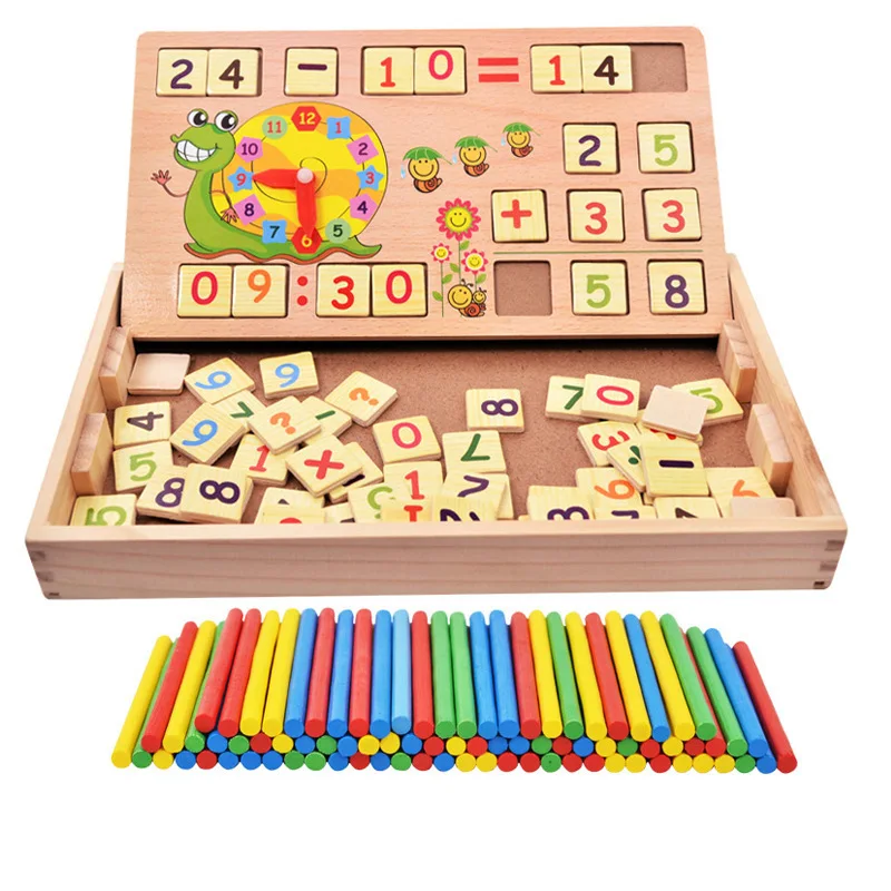 

Multi-functional Educational Toy Kindergarten Mathematics Counting Sticks Educational Toy Children Arithmetic Rods Montessori Te