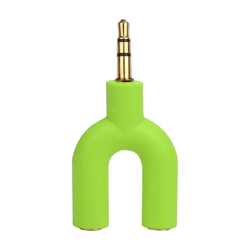 New 3.5mm Double Jack Adapter to Headphone for MP3 Player Earphone Splitter | Электроника