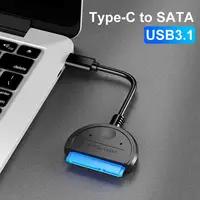 ל sata כבל כבלי SATA USB3.1 מסוג C ל- USB SATA כונן קשיח ממיר מתאם עבור 2.5 אינץ HDD / SSD ???? ?????? כבל eSATA (1)