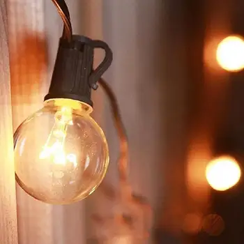 

G40 String Lights Edison Bulb C9 Decorative String S14 Garden Lights Outdoor Bulb String String Lights Lights Q2P1