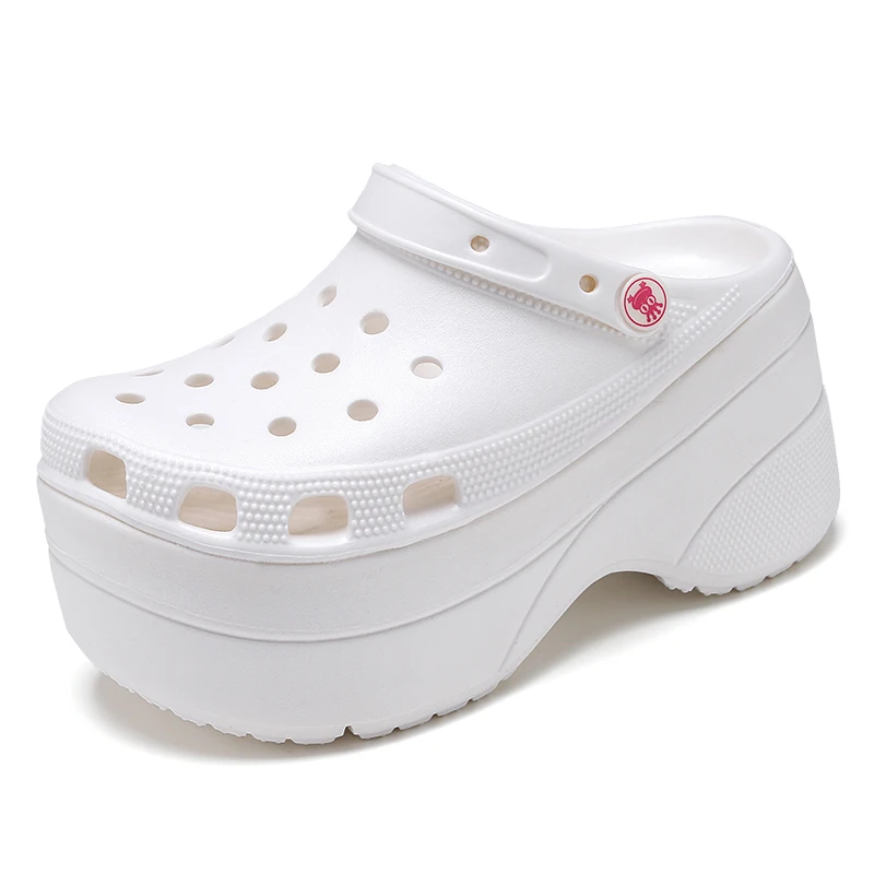 Zuecos de cocodrilo para mujer, sandalias con plataforma para el jardín,  zapatillas que aumentan la altura, zapatos de playa a la moda, de  verano|Sandalias de mujer| - AliExpress