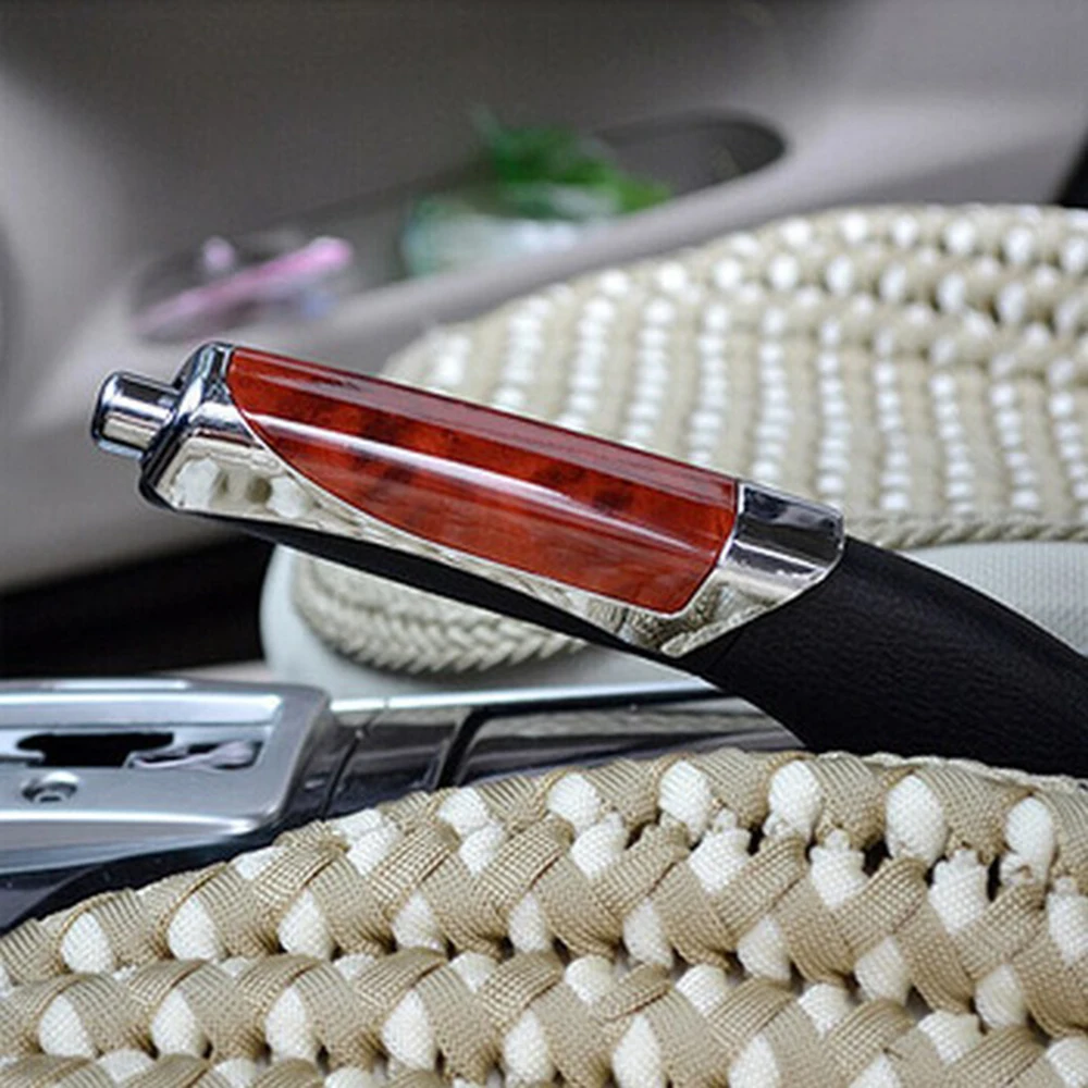 

1PC Universal Fashion Car Decoration Wooden Anti-slip Handbrake Covers Auto Gear Shift Collars For Honda Toyota VW Hyundai 4