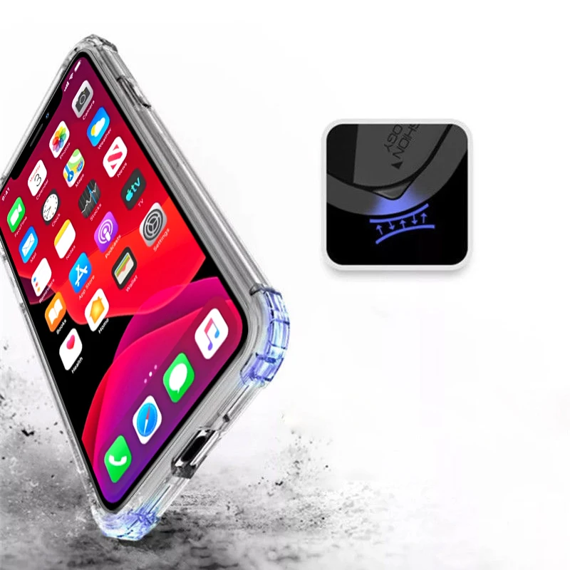 Сверхмощный защитный чехол для iPhone 11 Pro Max X XS Max Four Corner усиленный силиконовый прозрачный чехол для iPhone XR 6 6S 7 8 Plus