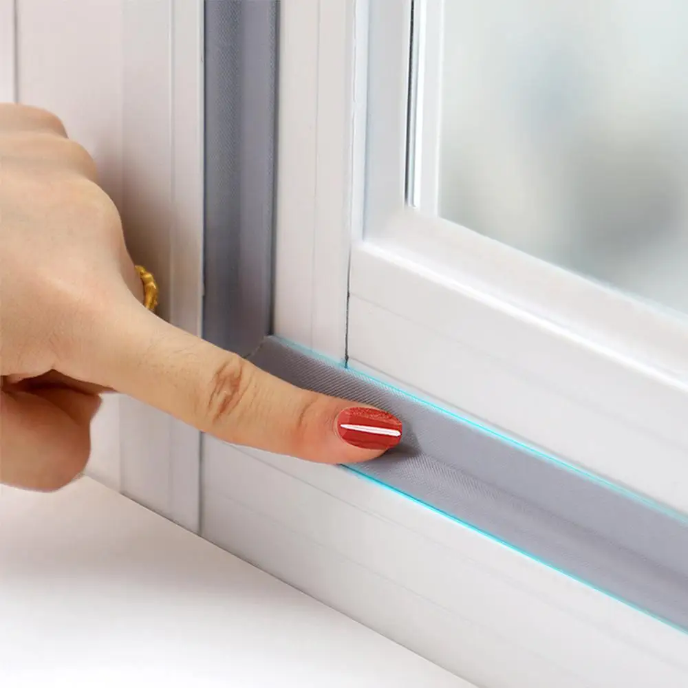 

Door Window PU Foam Sealing Strip Sound Anti-theft Nylon Cloth Collision Avoidance Insulating Strip Self-adhesive Tape Dropship