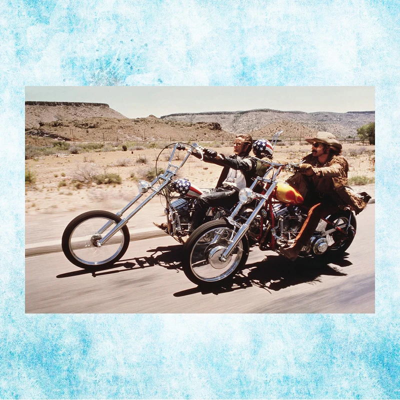 Easy Rider 1969 классический фильм Искусство Шелковый плакат печать на холсте 13x20