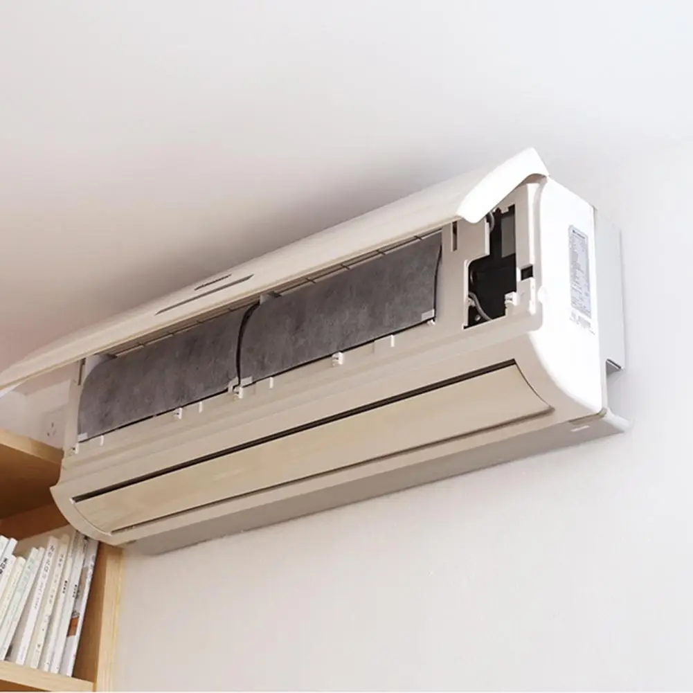 

2Pcs Home Adjustable Air Conditioner Cover Wind Baffle Shield Filter Outlet Air Cleaning Dustproof Wind Protection Cover