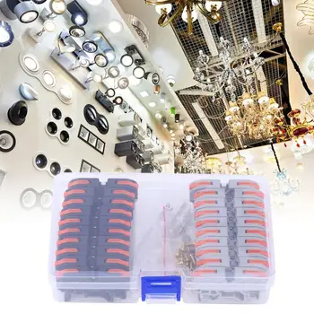 

20 Pcs Compact Wiring Connector Terminal Block 11~28AWG PCT-211 DIN Rail Universal Wiring Conductor