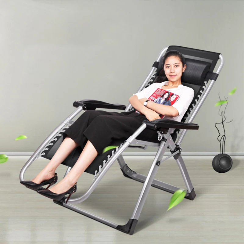 

Chaise Chair Multi-function Folding Chair Siesta Bed Chair Lunch Break Chair Home Leisure Easy Chair Beach
