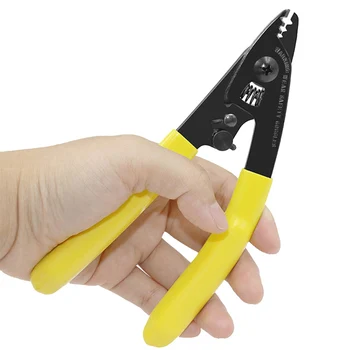 

Fiber Stripping Tool Pliers Fiber Optic Stripping Wire Stripper Fiber Optic Cable Stripper Three-port Fiber Optical Stripper