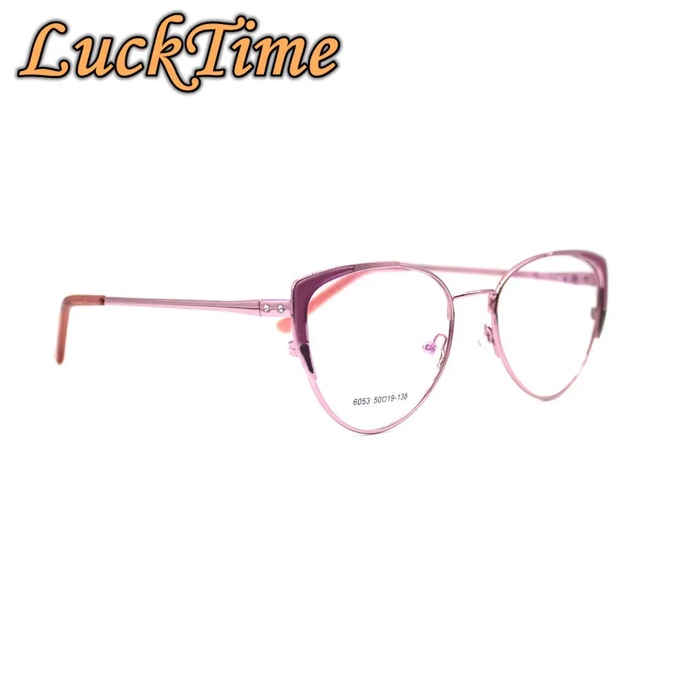 Женская оправа для очков LuckTime из сплава с кошачьими ушками женские очки