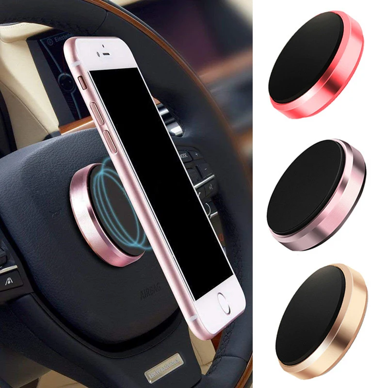 Universal-Car-GPS-Stick-Magnet-Mout-Bracket-Car-Magnetic-Holder-Stand-Dashboard-Aluminum-Alloy-Phone-Car
