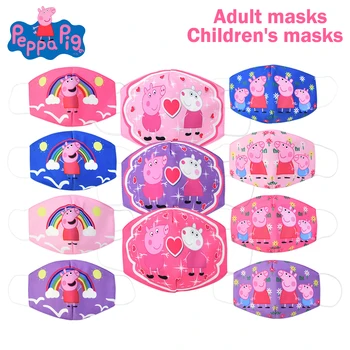 

Peppa Pig Children Mouth Face Masks Cartoon Cotton Dustproof Face Mask Keep Warm Women Men Cosplay Toys Anime Figures Kids Masks