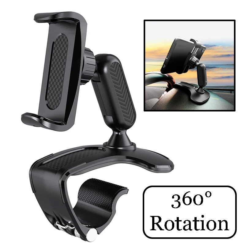 1pcs Car Dashboard Mount Phone Holder Stand Clip On Cradle Universal