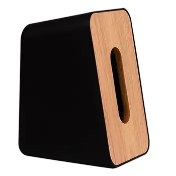 

Wooden Plastic Tissue Box Napkins Holder Case Removable Tissue Paper Dispenser Nordic Style DIY Storage Box Home Organizer