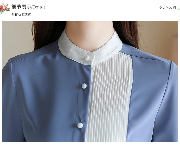 Blusas mujer de moda, женские топы, шифоновые рубашки для женщин, топы на пуговицах, одноцветные блузки, женская одежда в Корейском стиле, 8020 50