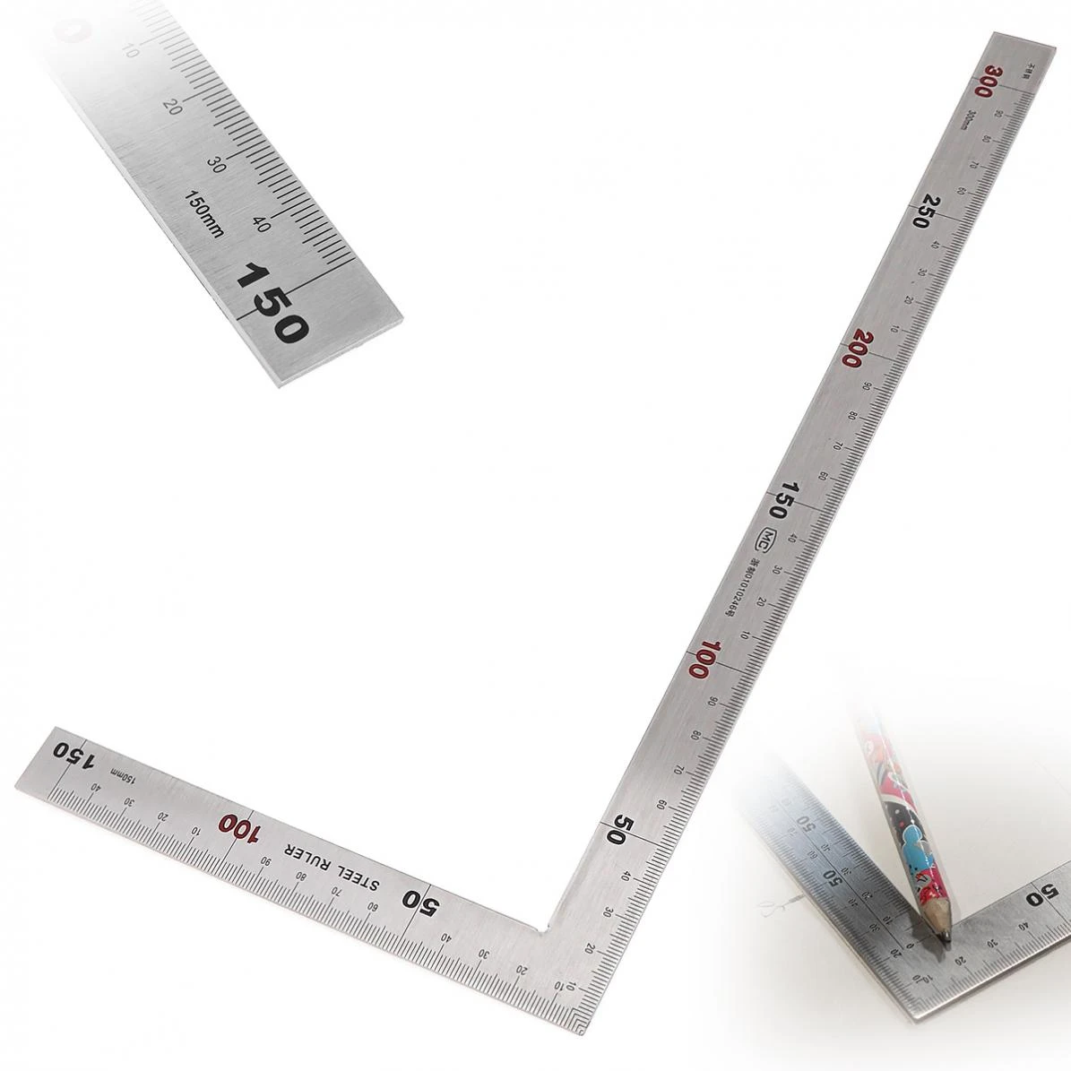 New Lon0167 Stainless Steel Featured 150 x 300mm reliable efficacy 90 Degree Angle Metric Try mitr_e Square Ruler id:88c 18 20 c01 New Lon0167 Stainless Steel Featured 150 x 300mm reliable efficacy 90 Degree Angle Metric Try mitr_e Square Ruler id:88c 18 20 c01