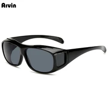 Вождения передачи солнцезащитные очки поверх очков ночного видения козырек желтые солнцезащитные очки драйверы Очки оверсайз Модные оттенки