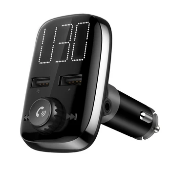 

Bluetooth Car FM Transmitter MP3 Player Dual USB Port Charger 3.4A Fast Charger Voltage Detection TF Card Player