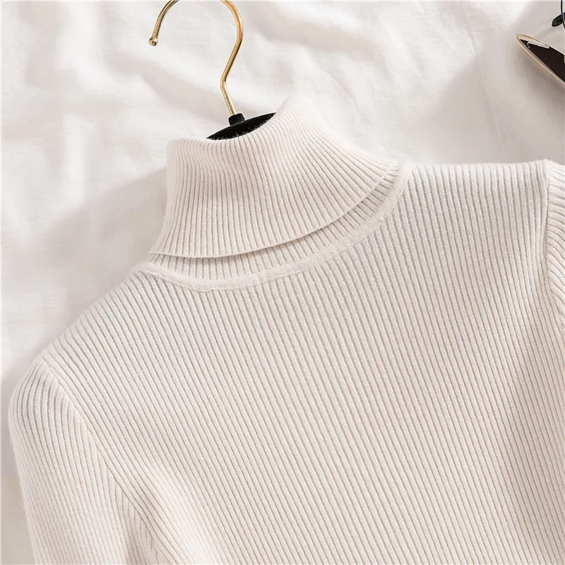 2019 Autumn Winter Women Sweaters Turtleneck Long Sleeve Sueters de mujer moda maglioni donna ropa de invierno para mujer