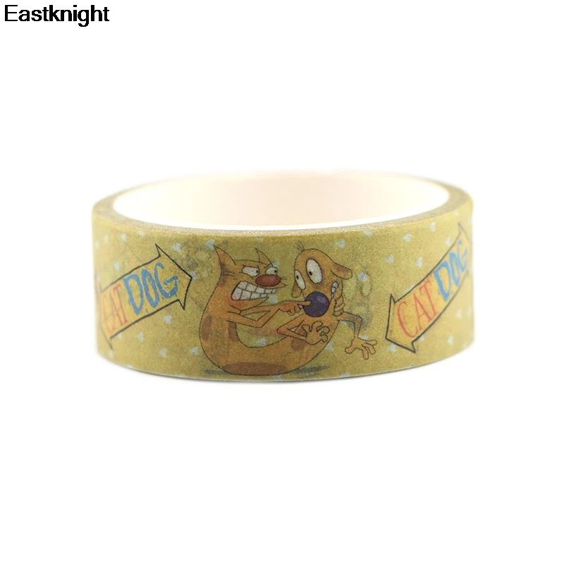 Catdog мультфильм DIY Скрапбукинг альбом ленты украшения клей Васи бумага маскировки ленты Печатный узор стикеры E0820