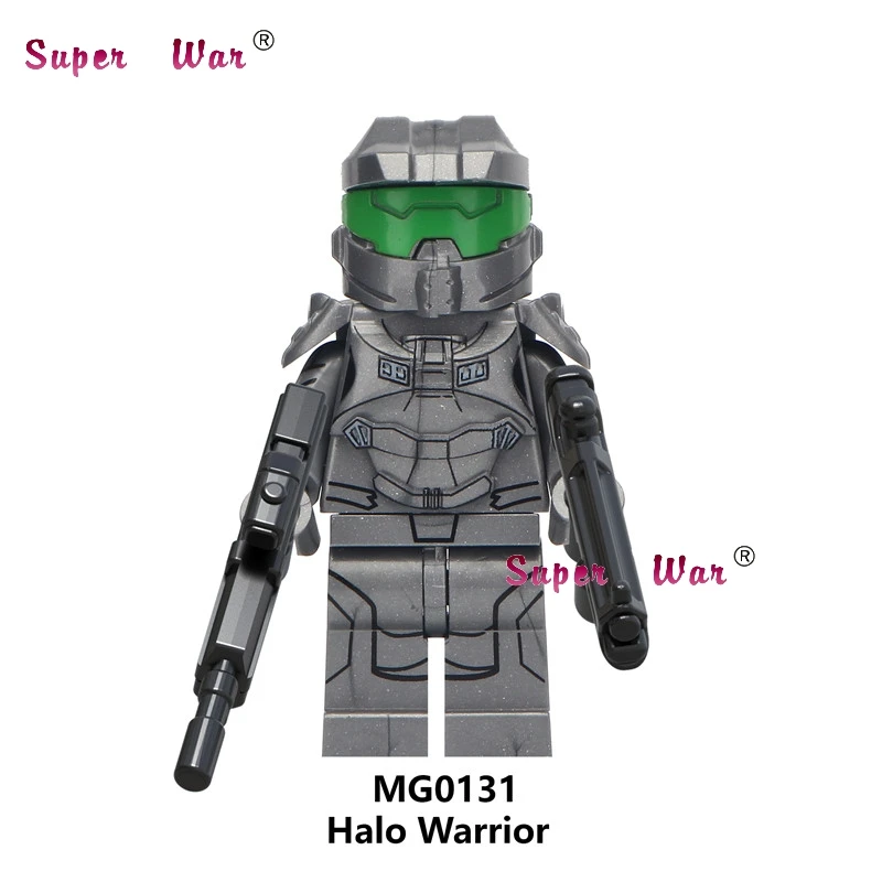 MG0131 50 шт. мультфильм серии человек паук Сельский медведь лошадь D. Va Halo лиса девочка пицца человек строительные блоки для детей игрушки - Цвет: MG0131