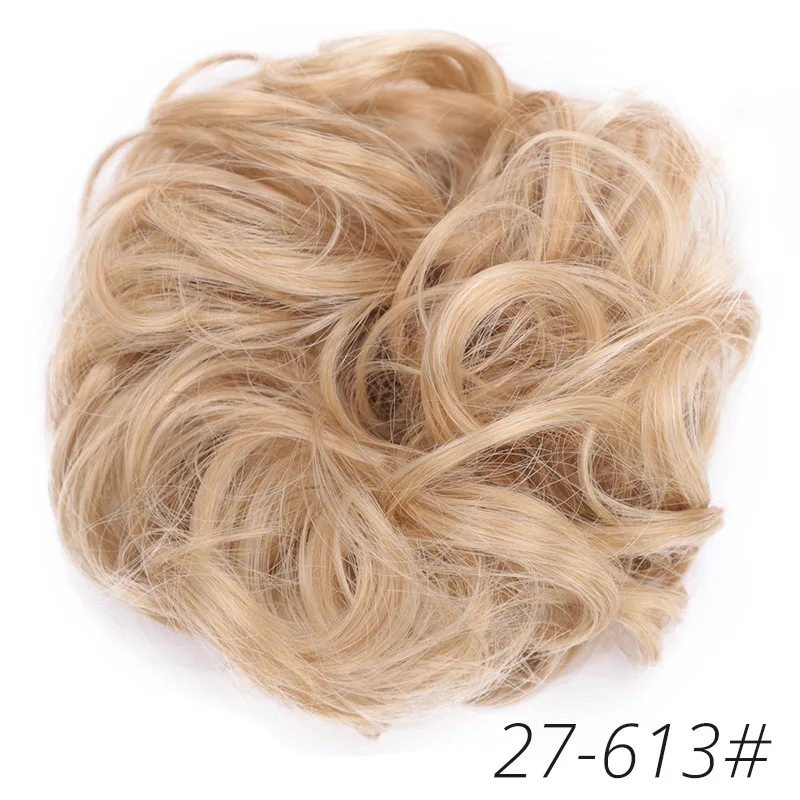 27-613 AISI BEAUTY, синтетические кудрявые шиньоны, волосы для наращивания, лента, конский хвост, пряди, шиньоны, булочка для женщин - Цвет: 27-613