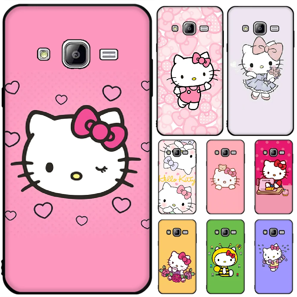 

OFFeier Lovely pink Hello Kitty Phone Case Cover For Samsung J6 Prime 7 Plus Peime J7 Neo J8 J6Plus J7 Duo 2018 2019