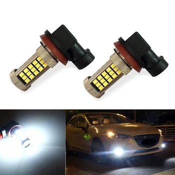 

2x H11 H8 2835SMD 66LED Car Lights LED Bulbs DRL Fog Light Driving Lamp For mazda 3 5 6 xc-5 cx-7 axela atenza