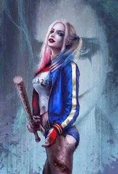 

DIY 5D Diamond Painting DIY 5D Diamond Painting Kits for Adults Full Drill Diamond Painting Harley Quinn for Home Wall Decor