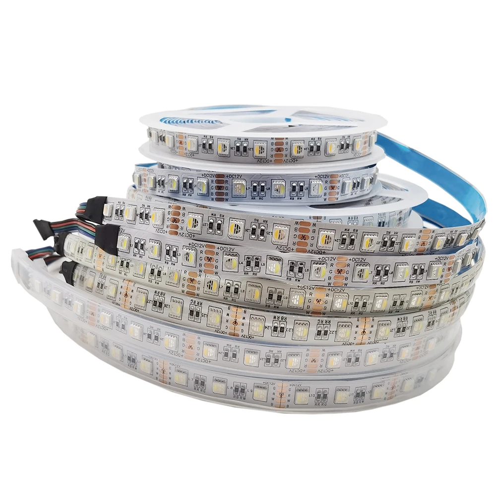 Светодиодная лента SMD5050 RGBW RGBWW 12 В 24 RGB теплый белый свет 4 цвета в 1 60 светодиодов/м