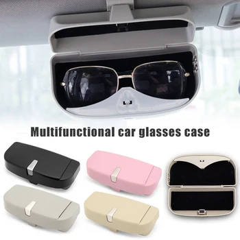 

Multifunctional Car Sunglasses Glasses Case Visor Card Inserter Card Holder UND Sale