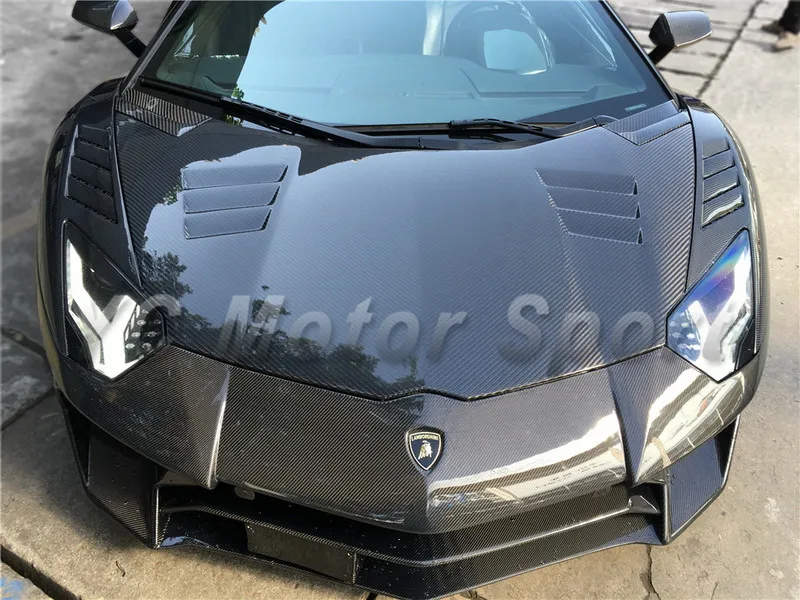 2011-2014 Lamborghini Aventador LP700 LP720 BKSS-750 Style Front Bumper CF (8)