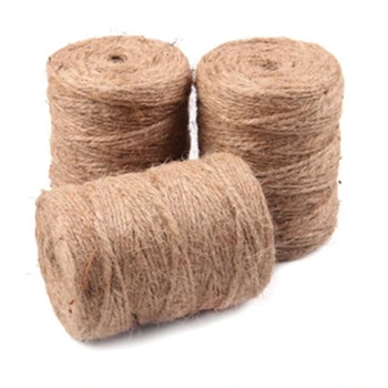 

Hemp Rope 3 Retro Handmade Jute Rope Lighting Hemp Rope DIY Hemp Rope Decoration 3 Strands 4mm 100 Meters