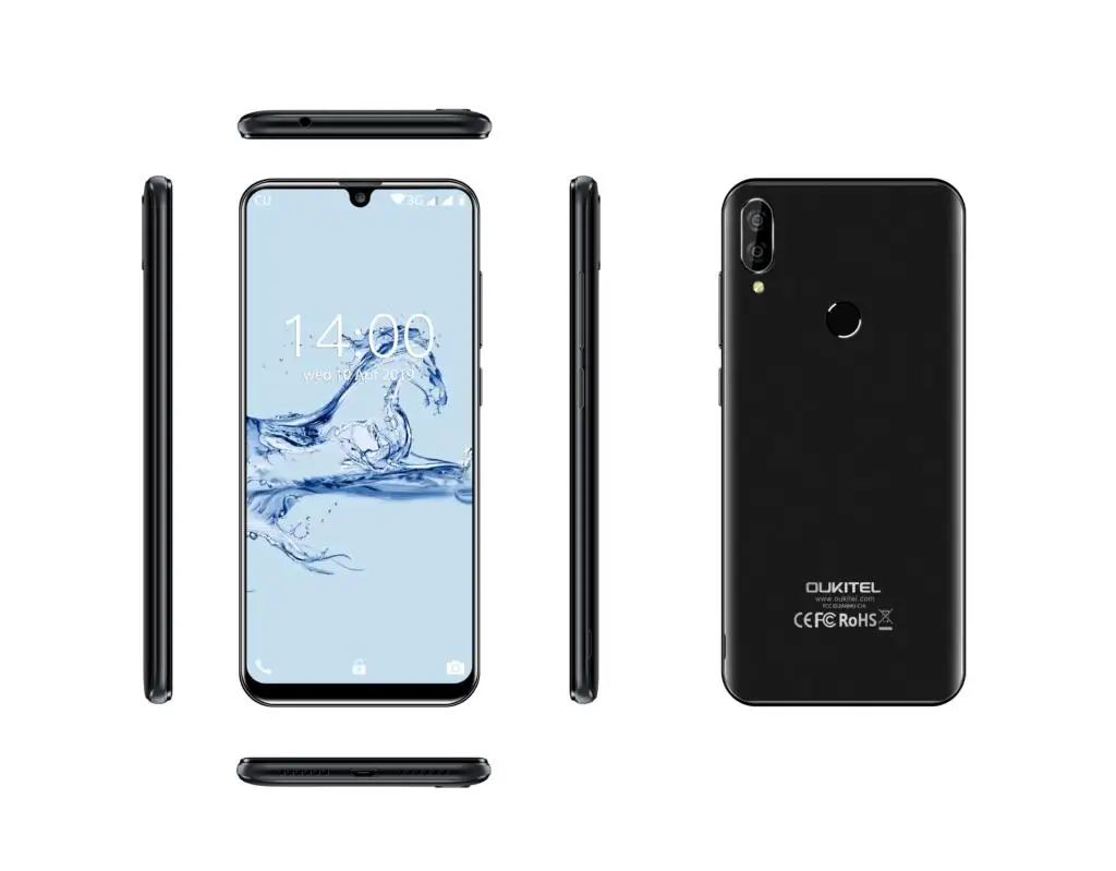 OUKITEL C16 5.71HD+ водонепроницаемый экран 3g смартфон MT6580P четырехъядерный 2 ГБ 16 ГБ Android 9,0 Pie Face ID мобильный телефон