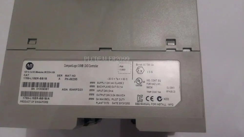 1 шт. 1769-L18ER-BB1B CompactLogix 0,5 МБ DI/O контроллер