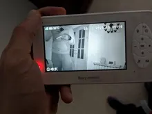 Hebeiros-cámara inalámbrica de seguridad con batería de 1080P, Monitor de vídeo de 4,3 pulgadas para bebé, visión nocturna, recordatorio de tiempo de alimentación