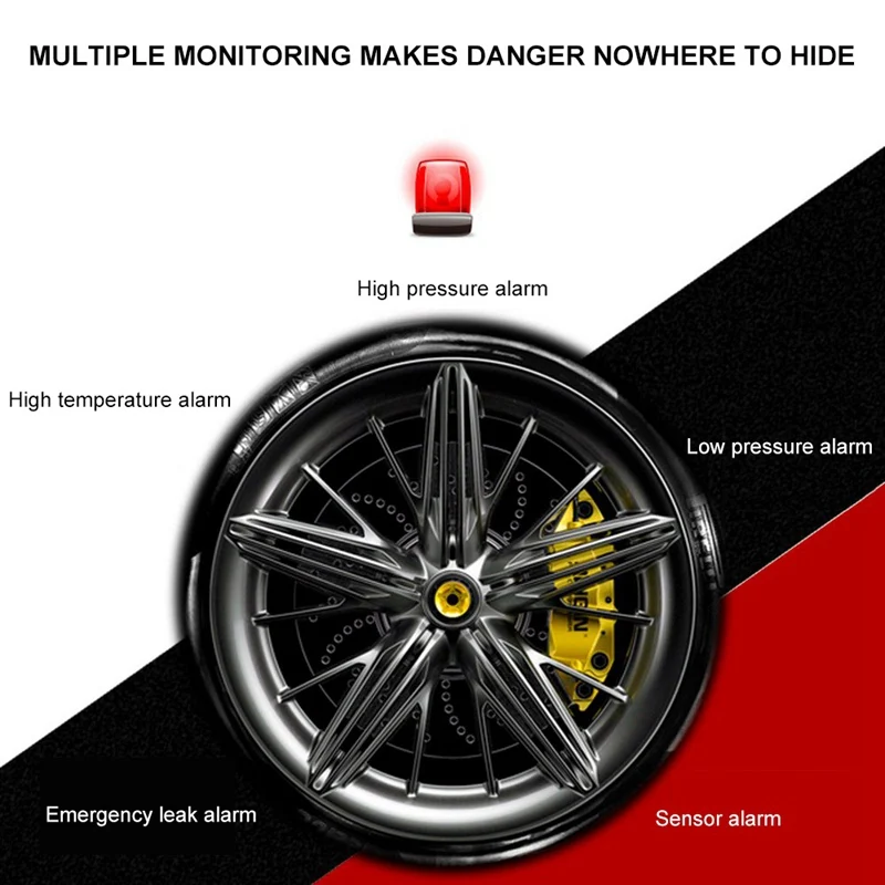 TPMS Датчик давления в шинах 3 в Поддержка Android и IOS Телефон 4 Внешний датчик s с приложением Bluetooth 4,0 Система контроля давления в шинах