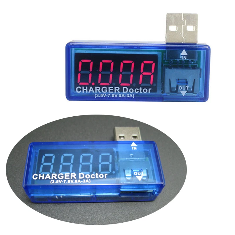 

3.5V-7.0V Digital USB Mobile Power Charging Current Voltage Tester Meter Mini USB Charger Doctor Voltmeter Ammeter LED Display