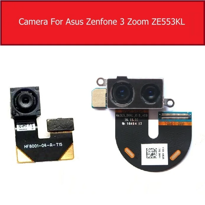 Передняя и задняя основная камера для ASUS ZenFone 3 Zoom ZE553KL Большая маленькая с гибким
