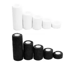 5 рулонов/набор сплошной цвет Самоклеющиеся бинты нетканые эластичные ленты