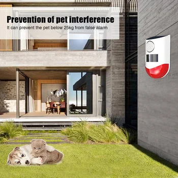 

Wall Outdoor Waterproof Motion Sensor Easy Install Security Solar Powered Patio Home Safety Warning Factory LED Alarm Light Farm