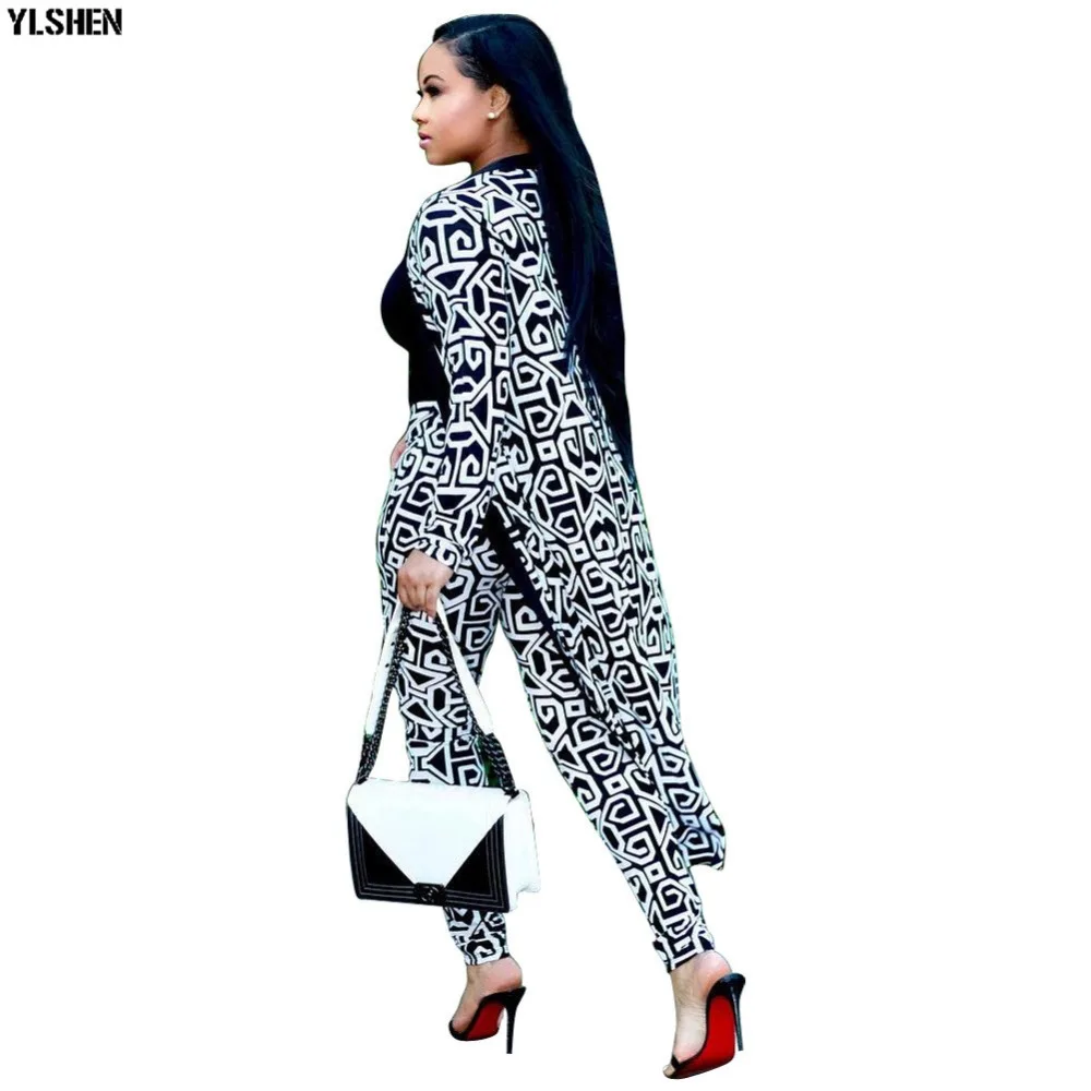 African Dresses for Women Dashiki Plus Size Two Piece Set Print Clothes Ankara Long Dress Suit Bazin Robe Africaine Femme 2019 04
