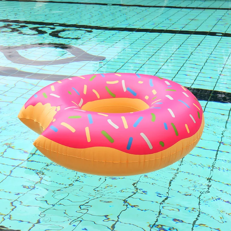 

Beach Swimming Pool Inflatable Donut Swimming Ring Oversized 120CM Thickened Pvc Inflatable Chair Lounge Hammock Water Sport