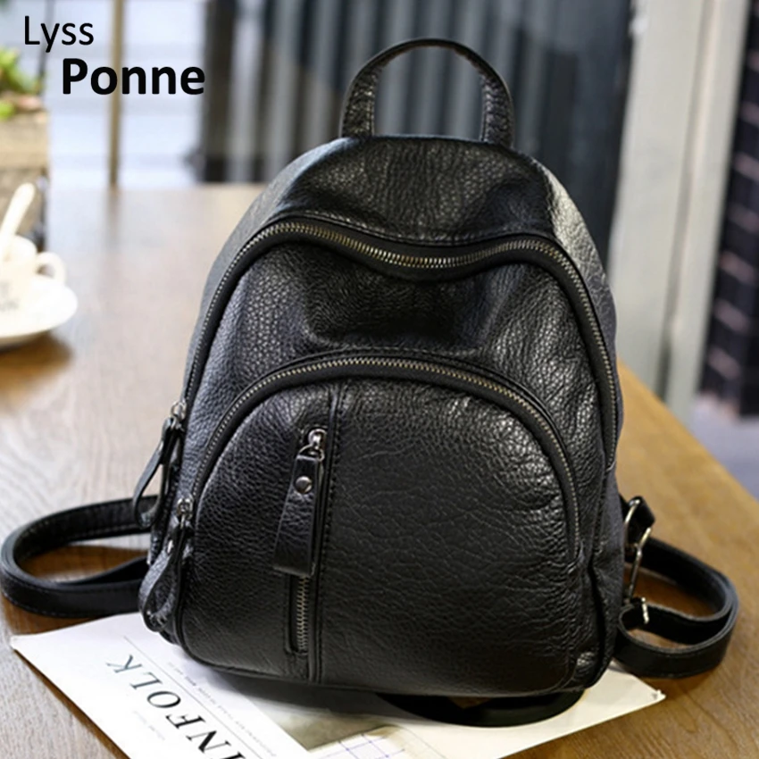 Small Backpack Multi-Function Shoulder-Bag Teenagers Girls School Women for Female Lady