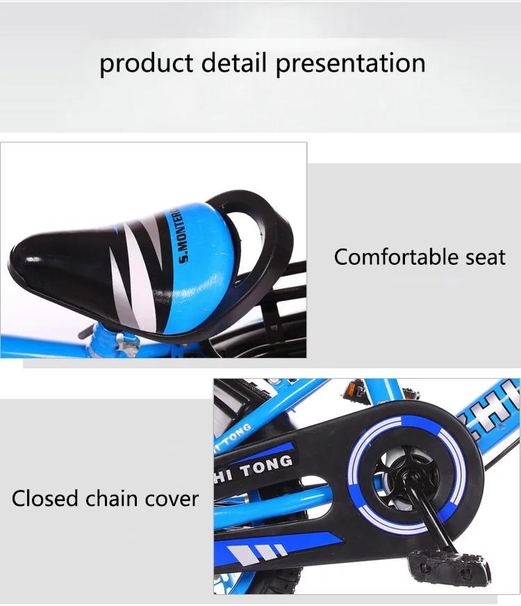 Children's Bicycle Boys and Girls Cycling Bike 12/14/16/18 Inch Folding Kid's Bicycle Light Students Bicycle